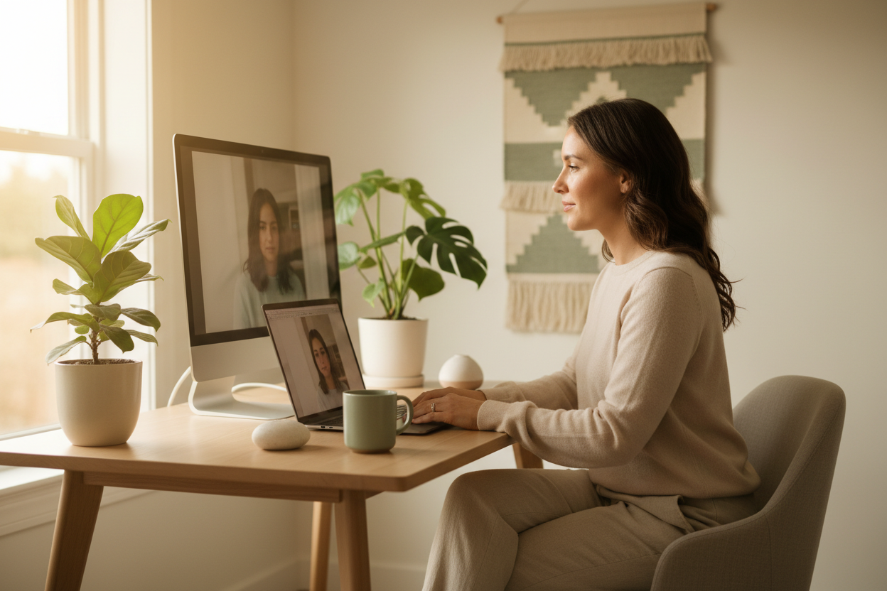 Premium online wellness coaching consultation session